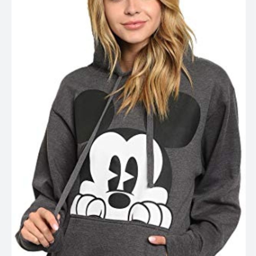 Disney 90th Anniversary Mickey Mouse Graphic Hoodie Unisex L Pouch Pocket